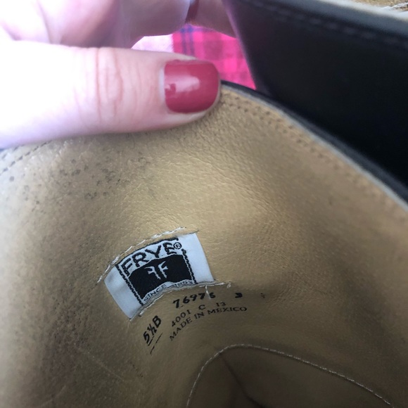 Frye tall black boots 5.5B / 5.5 - Picture 6 of 14